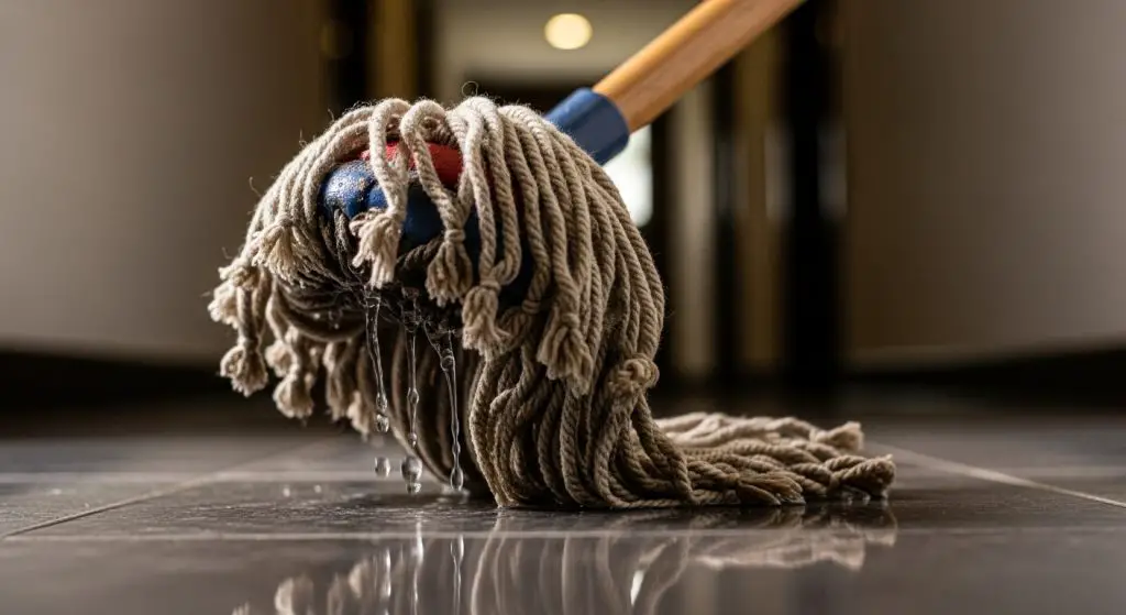 A dirty mop: a home trick to make it look new again in 5 minutes.