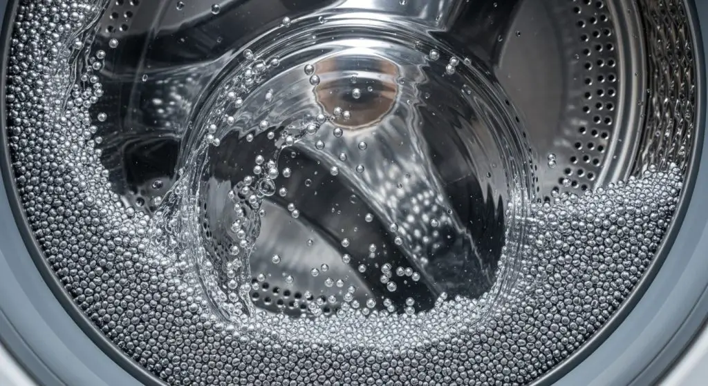 Aluminum pellets in the washing machine: do it before turning it on: you’ll save a lot of money.