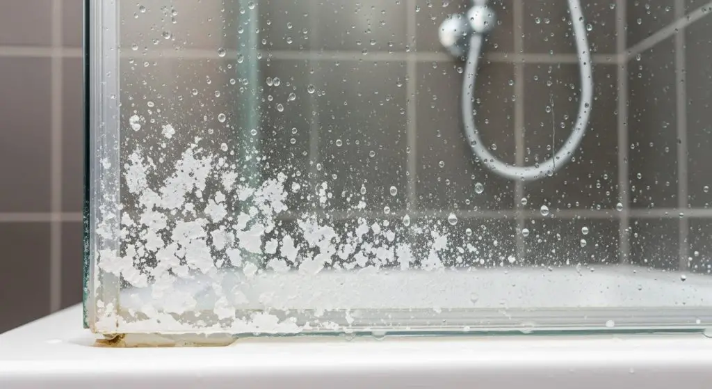 Mold and limescale on the shower enclosure: 3 kitchen ingredients will remove it all.